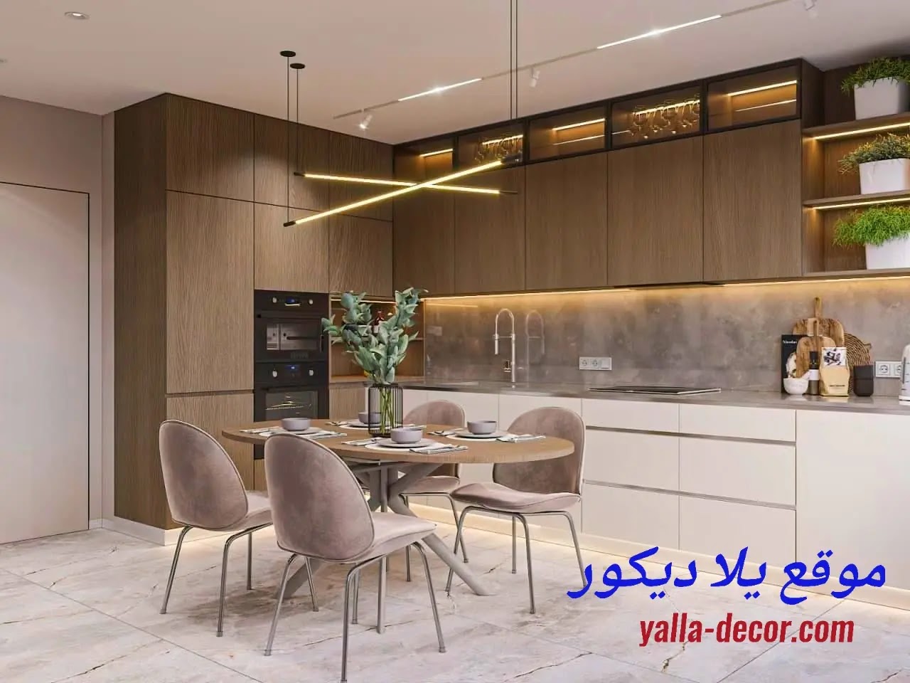 مطابخ 2024 اشكال مطابخ ألمونتال و أكريلك 2025